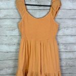 American Eagle Ruffled Mini Dress Orange Size Large Photo 0