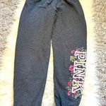PINK - Victoria's Secret Gray PINK Floral Sweatpants  Photo 0
