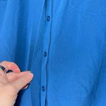 Athleta  Blue Collar Sleeveless Hidden Button Down Top Size 1X Photo 2