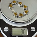 Brighton Retired Free Floating Hearts Lucite Heart Links 7.75” Bracelet 30g. Photo 6