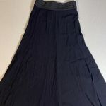 I. N. Studio Petite Black Gauzy Maxi Skirt Elastic Waist Whimsigoth Romantic OS Black Size undefined Photo 2