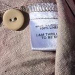 Flax  Magnolia Floral Print Dress 100% Linen 4/6 Photo 8