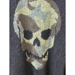 Wooden Ships  Black Camo Skull Crew Chunky Sweater - Size - Large/XL Photo 5