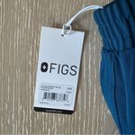 FIGS New! Yola Skinny Petite XXS Scrub Pants Blue with Orange Tie Photo 3