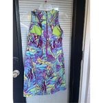 Title Nine  Sleeveless active wear Sports Dress padded bra Tropical Palm Size 8 Photo 13