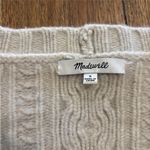 Madewell  Cableknit Fringe Cardigan Sweater Women S Open Merino Wool Fisherman Photo 5