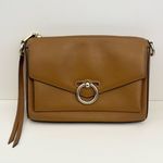 Rebecca Minkoff  Jean Mac Leather Crossbody Handbag in Nutmeg Tan Brown Photo 2