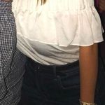 EXPRESS White Off The Shoulder Top  Photo 0