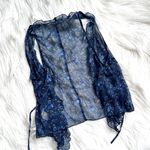 Free People Sheer Floral Vest / Short Kimono Photo 0