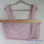 Eloquii tweed cropped top rainbow pink women plus size 16 Photo 5