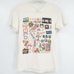 Bella Canvas Canvas Womens Cream Retro Nostalgia 90s Y2K Icons Graphic T Shirt Size S Photo 0