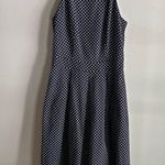 The Limited Navy Polka Dot Halter Dress Size 2 | Fit & Flare Retro Sleeveless Photo 3