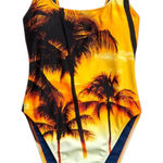 Aerie  Sunset Palm Print One Piece Photo 0