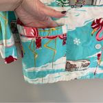 Nick & Nora  Flannel Button Pajama Top Airstream Flamingo Christmas XXL Photo 2