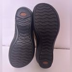 UGG  Gael Chestnut Tan Suede Knit Cuff Sheep Shearling Lined Wedge Clogs 7 Photo 4