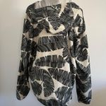 Herschel Supply Company Herschel cream & green leaf print lightweight rain jacket size M Photo 3