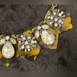 Loft  Tortoise Shell and Rhinestone Necklace Photo 1