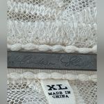 Cream Lace Long Vest embroidery faux design duster kimono Photo 5