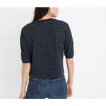 Madewell Cherry Jacquard Top Print Knit Cropped Women's Short Sleeve Tee Medium Photo 1