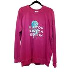 Peloton Sweatshirt Women’s Large Pink Rose Logo Print NWT Crewneck Active Comfy Photo 1