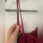 Soma  Weekend Crinkle Woven Maxi Bra Dress Deep Red Pockets Flowy Resort NWT XL Photo 3