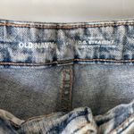 Old Navy O.G. Straight Acid Wash Blue Raw Hem Straight Leg Jeans Size 14 Photo 3