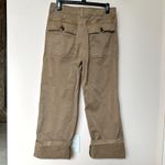 78 & Sunny Pants Women’s 6 Pedal Pusher Cropped Brown Wide Cuff Preppy Photo 2