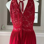 Night Way Halter Maxi Dress w/Lace Detail & Keyhole at Front Size 14 Photo 6