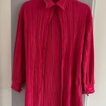 Nasty Gal Oversized Pink Button Shirt Photo 3