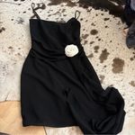 Amanda Uprichard  Isabel Dress in Black Rose Y2K Mini NWT Photo 3