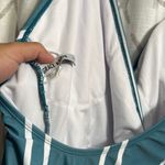 Grace Karin  Teal and White Striped Swimsuit Photo 6