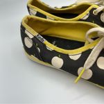 Keds Kate Spade X  Black White & Yellow Apple Print Lace Up Flats Sneakers 8.5 Photo 1