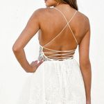 Lady black tie white grad dress  Photo 1