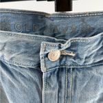 Old Navy  Denim Blue Jean Mini Skirt Distressed Ripped Size 4 EUC 2014 Photo 4