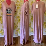 Boutique Huntington Beach Tee maxi dress size 1X Pink Photo 8