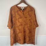 Jacqueline Ferrar Vintage Snake Print 100% Silk Top Size L Photo 3