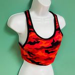 Victoria's Secret PINK Red & Black Camo Sports Bra Photo 3