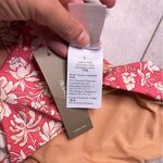 J.Crew Peach White Tossed Floral Curved-waist Cheeky Bikini Bottom Large NWT Photo 4