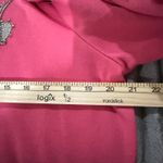 Ontweth Pink Puff Sleeve Embellished Heart Rhinestone Sweatshirt Women's XL‎ Photo 4