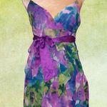 Forever 21 XXI brand plumb/ green floral lacy layers … Photo 1