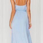 Hello Molly Fuel To My Fire Midi Dress Steel Blue Photo 6