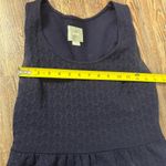 Maeve  Anthropologie Navy Blue Fit Flare Scalloped Lace Dress Size Small Formal Photo 9