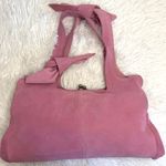 Anthropologie Vintage  Nest Pink Suede Purse Photo 0