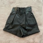 Karlie Faux Leather Tie Shorts Photo 1