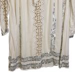 Topshop Kate Moss for  'Folk' Smocked Dress Size 8 Viscose Cotton Bohi Sequins‎ Photo 4
