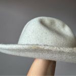 Free People  Women’s Wythe Leather Band‎ Felt Fedora Hat One Side Photo 4
