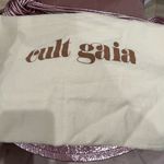Cult Gaia NWOT Estrella metallic tote bag Cameo Pink Photo 11