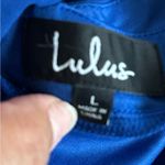 Lulus New Royal Blue Ruffle Jumpsuit Photo 1