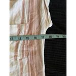 Thread & Supply Peach/White‎ Stripe Short Sleeve Collared Button Up Top Sz Small Pink Photo 5