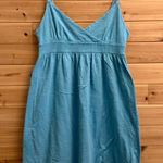 Old Navy Y2K  Size Small Babydoll Bright Blue Strappy Cotton Mini Dress Photo 0